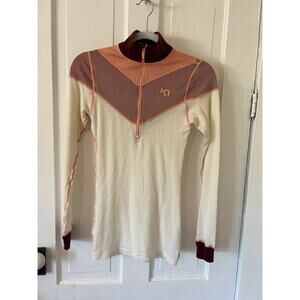Kari traa wool modal capilene pullover ski snowboard layer sweater women’s small